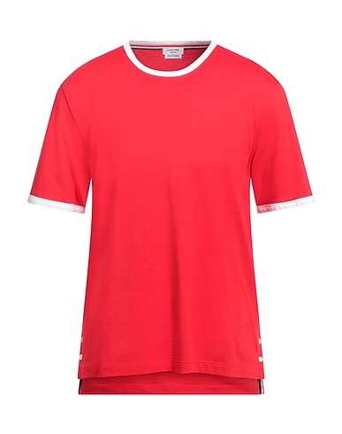 THOM BROWNE T-shirt Red 100% Cotton