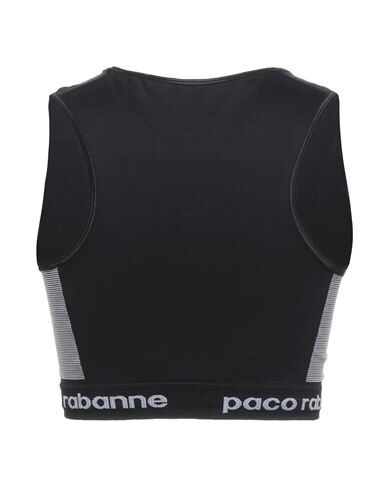 Rabanne Sportive Cropped  Top With Logo In Black