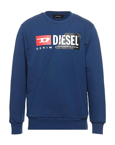 DIESEL Sweatshirt Blue 100% Cotton, Elastane