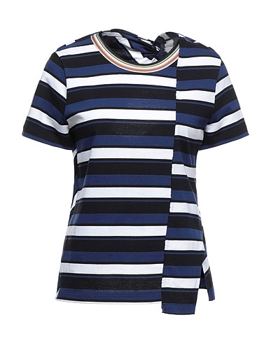 3.1 PHILLIP LIM T-shirt Midnight blue 100% Cotton, Silk, Polyester