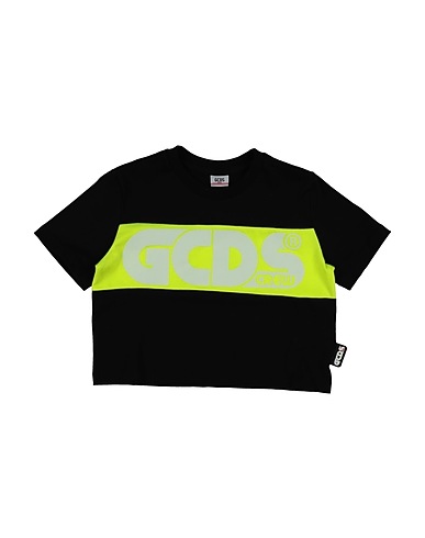 GCDS MINI T-shirt Black 65% Polyester, 35% Cotton