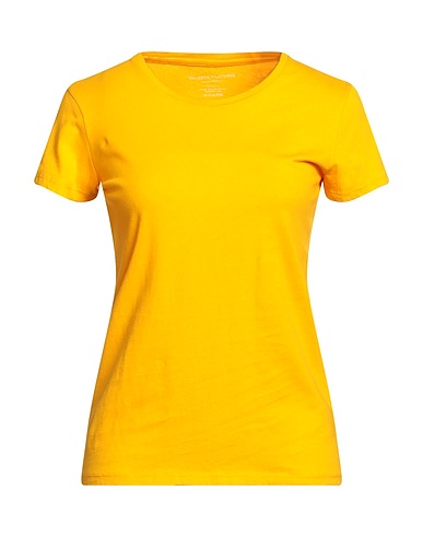 MAJESTIC FILATURES Basic T-shirt Mustard 100% Cotton