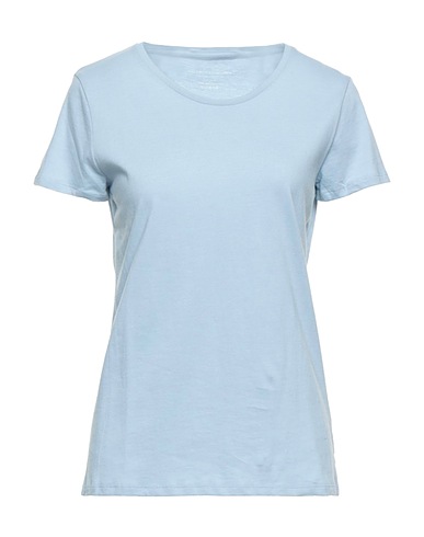 MAJESTIC FILATURES Basic T-Shirt Himmelblau 100% Baumwolle