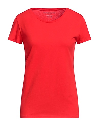 MAJESTIC FILATURES ベーシックTシャツ レッド コットン 100%
