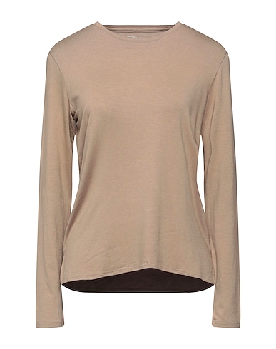 MAJESTIC FILATURES Basic T-Shirt Sand 94% Viscose, 6% Elastane