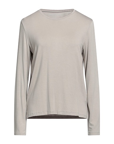 MAJESTIC FILATURES Basic T-Shirt Grau 94% Viskose, 6% Elastan