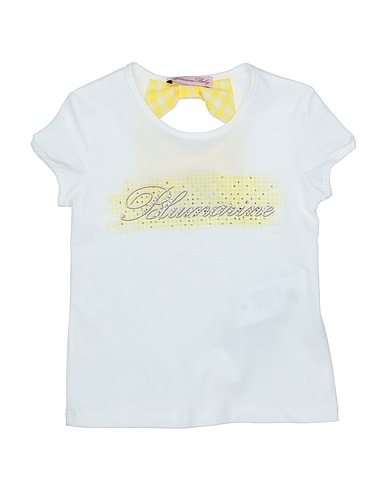 MISS BLUMARINE T-shirt White 95% Cotton, 5% Elastane, Polyester