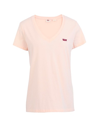 LEVI'S Basic T-Shirt PERFECT V-NECK TEE
 Blush 100% Cotton
