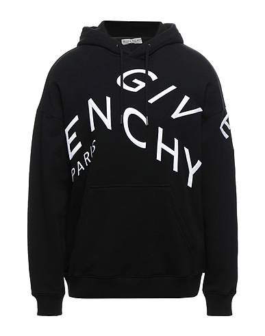 GIVENCHY Hooded sweatshirt Black 100% Cotton, Polyester, Ceramic