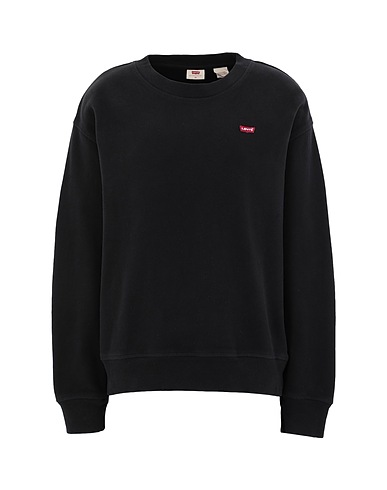 LEVI'S Sweatshirt STANDARD CREW SWEATSHIRT
 Black 100% Organic cotton