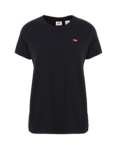 LEVI'S T-shirt PERFECT TEE Nero 100% Cotone organico
