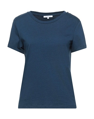 PATRIZIA PEPE T-shirt Deep teal 63% Viscose, 37% Cotton, Metal