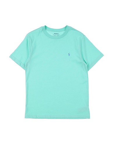 POLO RALPH LAUREN T-shirt Cotton Jersey Crewneck Tee
 Verde chiaro 100% Cotone