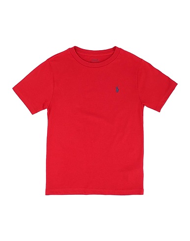 POLO RALPH LAUREN T-shirt Cotton Jersey Crewneck Tee
 Rosso 100% Cotone