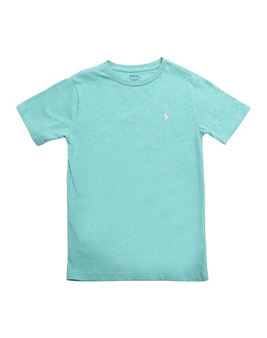 POLO RALPH LAUREN T-shirt Cotton Jersey Crewneck Tee
 Turquoise 100% Cotton
