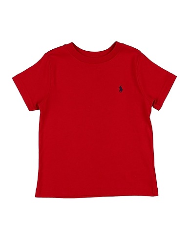 POLO RALPH LAUREN T-shirt Cotton Jersey Crewneck Tee
 Rosso 100% Cotone
