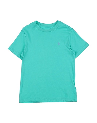 POLO RALPH LAUREN T-shirt Cotton Jersey Crewneck Tee Light green 100% Cotton