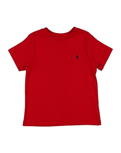 POLO RALPH LAUREN T-shirt Cotton Jersey Crewneck Tee Red 100% Cotton