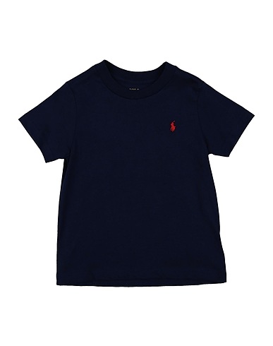 POLO RALPH LAUREN T-shirt Cotton Jersey Crewneck Tee Midnight blue 100% Cotton