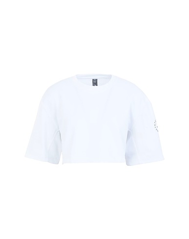 ADIDAS by STELLA McCARTNEY Crop top ASMC CROP TEE
 White 53% Organic cotton, 47% Recycled polyester