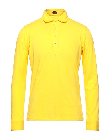 MP MASSIMO PIOMBO Polo shirt Yellow 100% Cotton