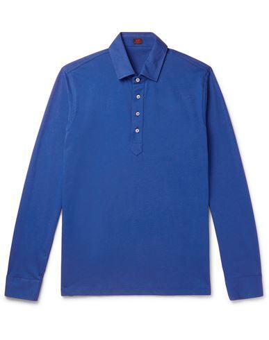 Mp Massimo Piombo Polo Shirts In Blue