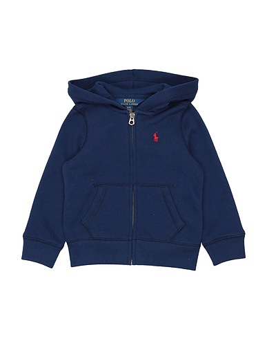 POLO RALPH LAUREN Felpa Cotton-Blend-Fleece Hoodie
 Blu 60% Cotone, 40% Poliestere