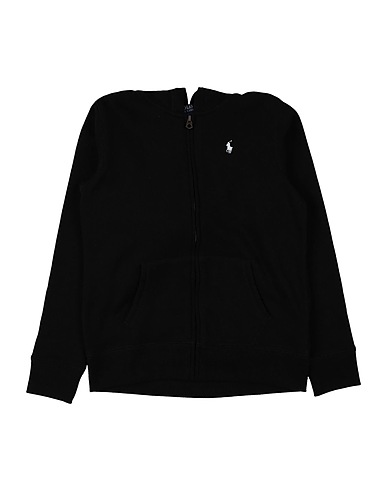 POLO RALPH LAUREN Felpa Cotton-Blend-Fleece Hoodie
 Nero 60% Cotone, 40% Poliestere