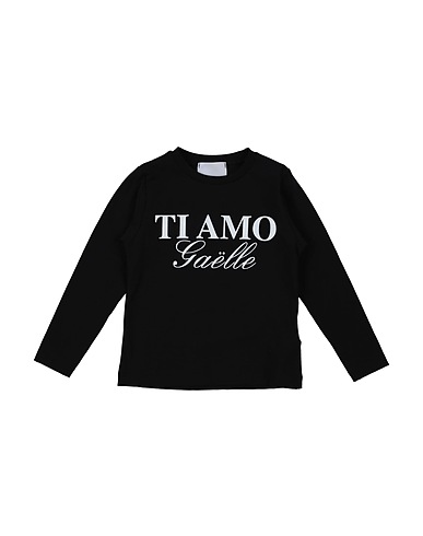 GAëLLE Paris T-shirt Nero 90% Cotone, 10% Elastan