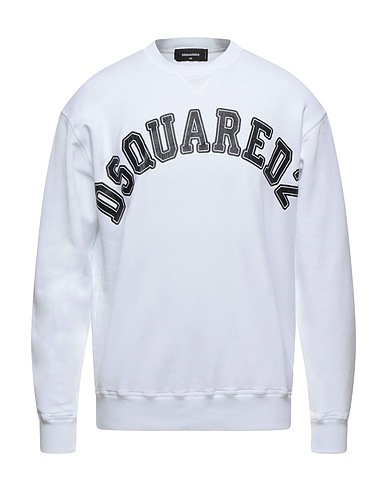 DSQUARED2 Sweatshirt White 100% Cotton, Elastane