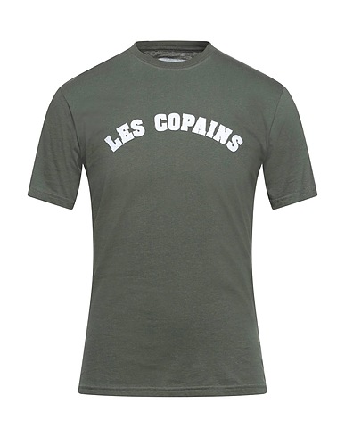 LES COPAINS Ｔシャツ ミリタリーグリーン コットン 100%