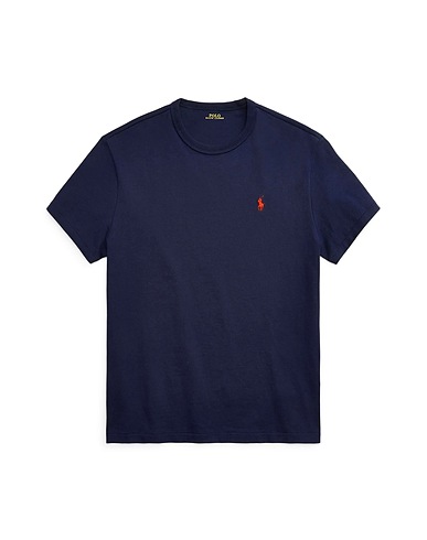 POLO RALPH LAUREN T-shirt CLASSIC FIT JERSEY T-SHIRT
 Blu notte 100% Cotone