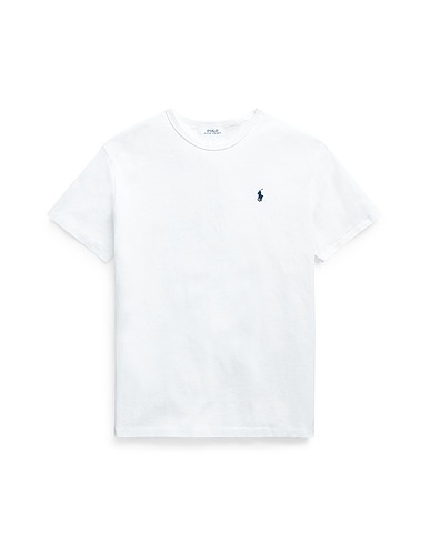 POLO RALPH LAUREN T-shirt basique CLASSIC FIT JERSEY T-SHIRT
 Blanc 100% Coton