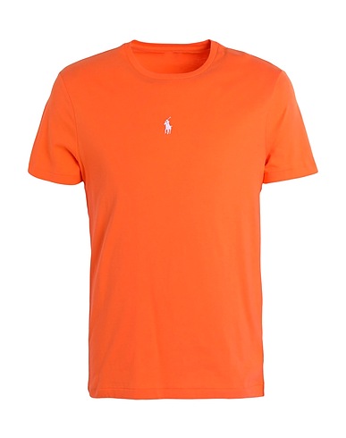 POLO RALPH LAUREN T-shirt basique SHORT SLEEVE JERSEY T-SHIRT
 Orange 100% Coton
