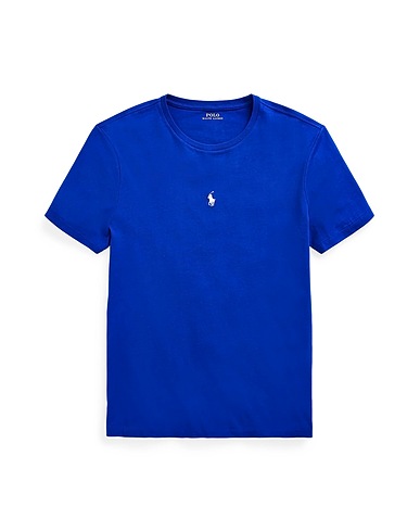 POLO RALPH LAUREN ベーシックTシャツ SHORT SLEEVE JERSEY T-SHIRT
 ブライトブルー コットン 100%