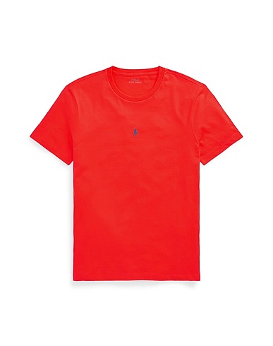 POLO RALPH LAUREN Basic T-shirt SHORT SLEEVE JERSEY T-SHIRT
 Coral 100% Cotton