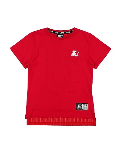 STARTER T-shirt Rosso 100% Cotone