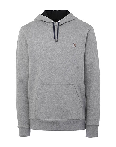 PS PAUL SMITH Hooded track jacket  MENS REG FIT HOODIE
 Grey 100% Organic cotton