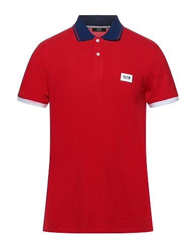 KARL LAGERFELD Poloshirt Rot 95% Baumwolle, 5% Elastan
