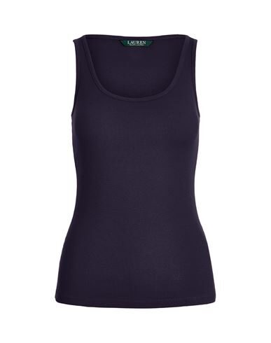 Ralph Lauren Cotton-blend Tank Top In Dark Blue