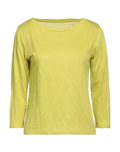 MAJESTIC FILATURES T-shirt Lime green 94% Linen, 6% Elastane