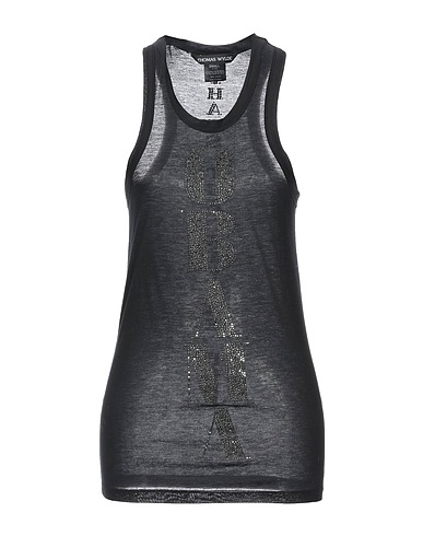 THOMAS WYLDE Tanktop Schwarz 100% Lyocell