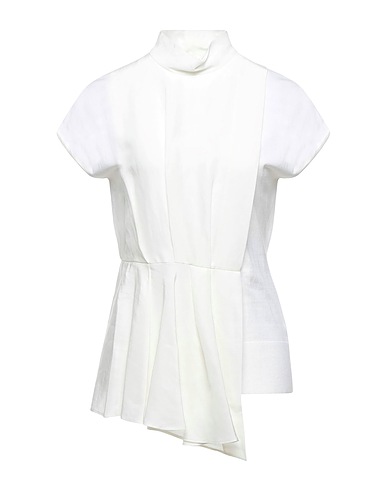 AGNONA Top Ivory 65% Linen, 35% Silk, Cotton