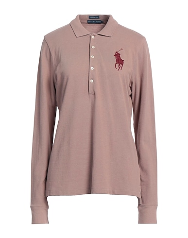 POLO RALPH LAUREN Polo shirt Light brown 100% Cotton