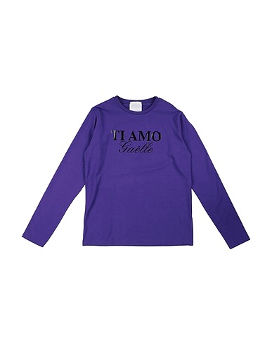 GAëLLE Paris T-Shirt Violett 90% Baumwolle, 10% Elastan