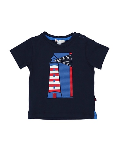 PEUTEREY T-shirt Midnight blue 95% Cotton, 5% Elastane