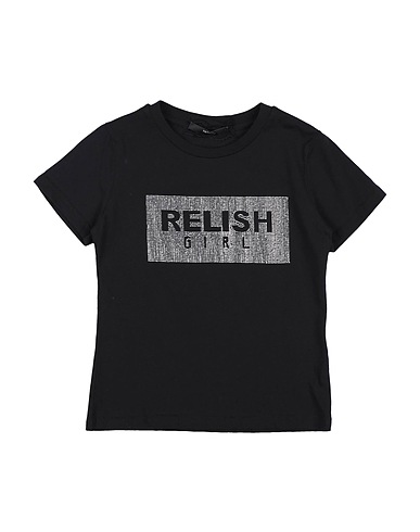 RELISH Camiseta Negro 100% Algodón
