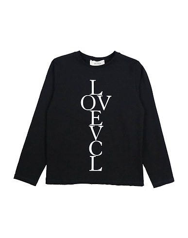 VICOLO T-shirt Nero 90% Cotone, 10% Elastan