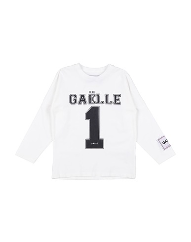 GAëLLE Paris T-shirt White 95% Cotton, 5% Elastane
