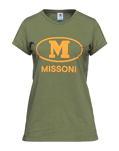 M MISSONI Camiseta Verde militar 100% Algodón
